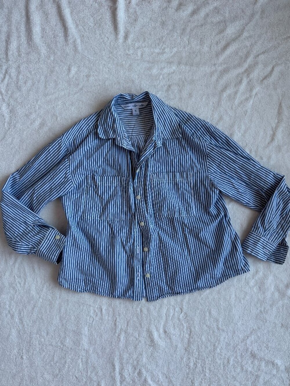 Old Navy Striped 100% Cotton Button-Down